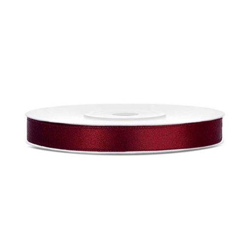 Picture of SATIN RIBBON DEEP RED 6MM PER METRE